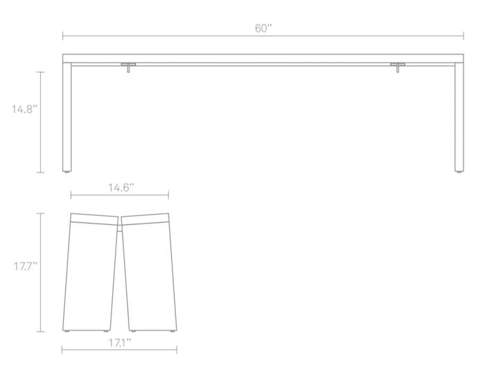 amicable split bench
