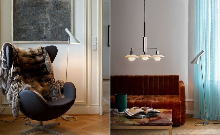 arne jacobsen floor lamp