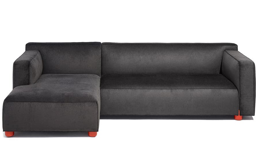 barber & osgerby asymmetric sofa with chaise