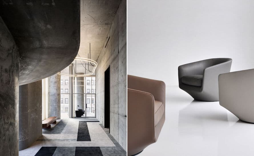 bensen u turn club chair