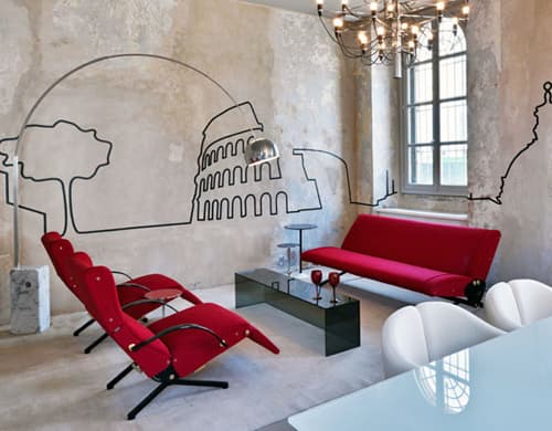 borsani d70 reclining sofa