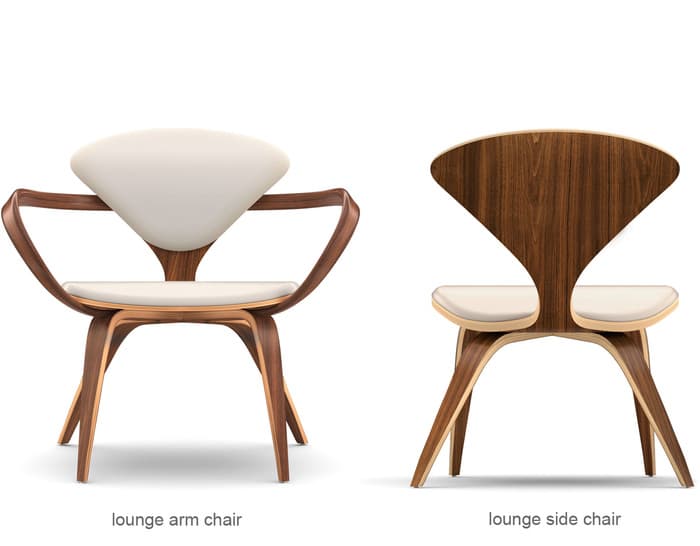 cherner lounge arm chair & ottoman