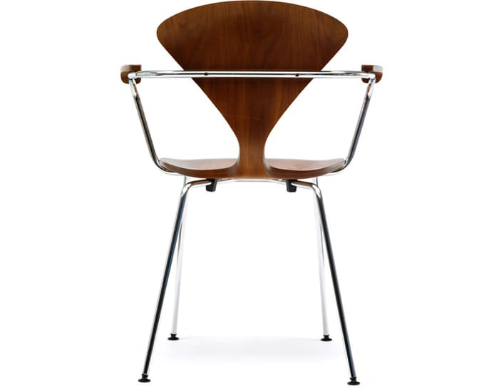 cherner metal leg arm chair