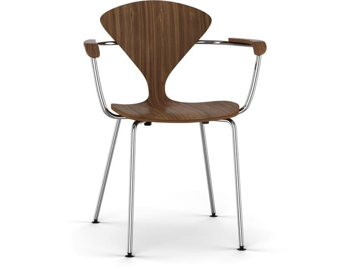 cherner metal leg arm chair