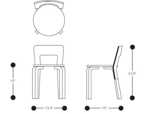 alvar aalto children's chair n65
