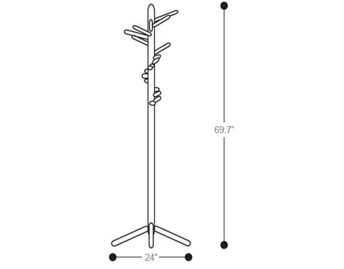 clothes tree 160 coat rack