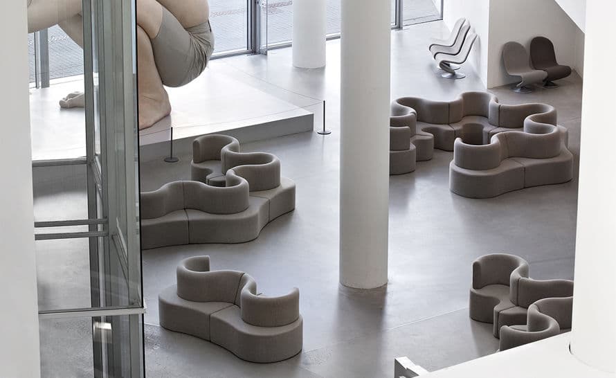 panton cloverleaf 4 unit sofa