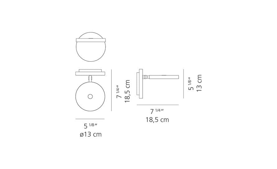 demetra wall spot light