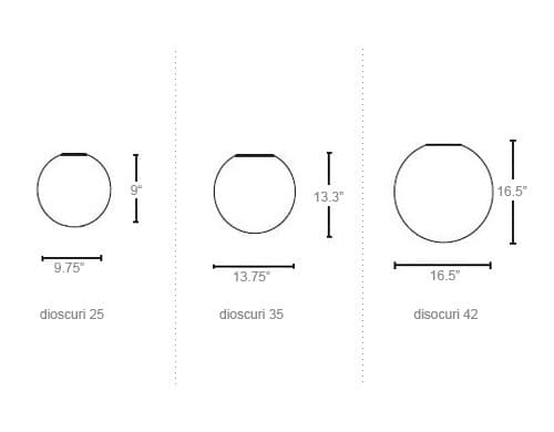 dioscuri wall/ceiling lamp