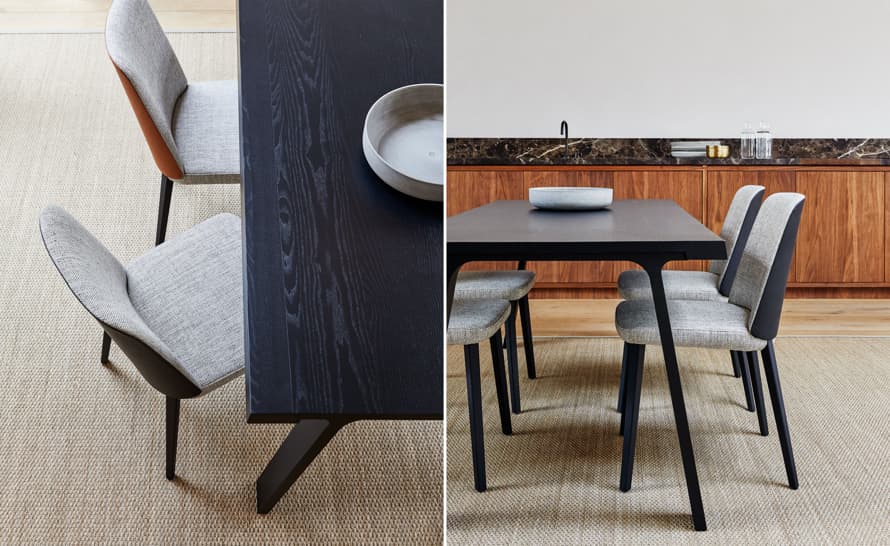 doble table walnut