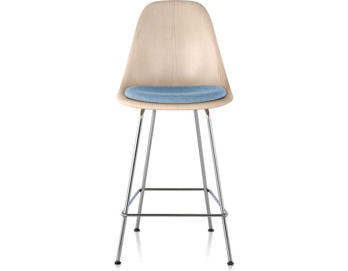 eames&reg; molded wood stool with seat pad