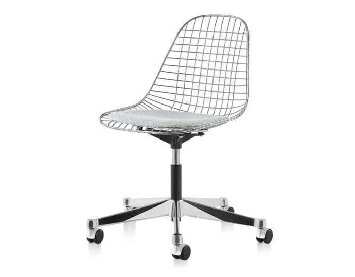 eames&reg; wire side chair with task base