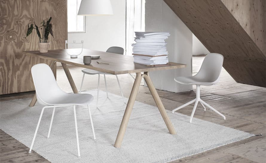 fiber side chair with swivel base