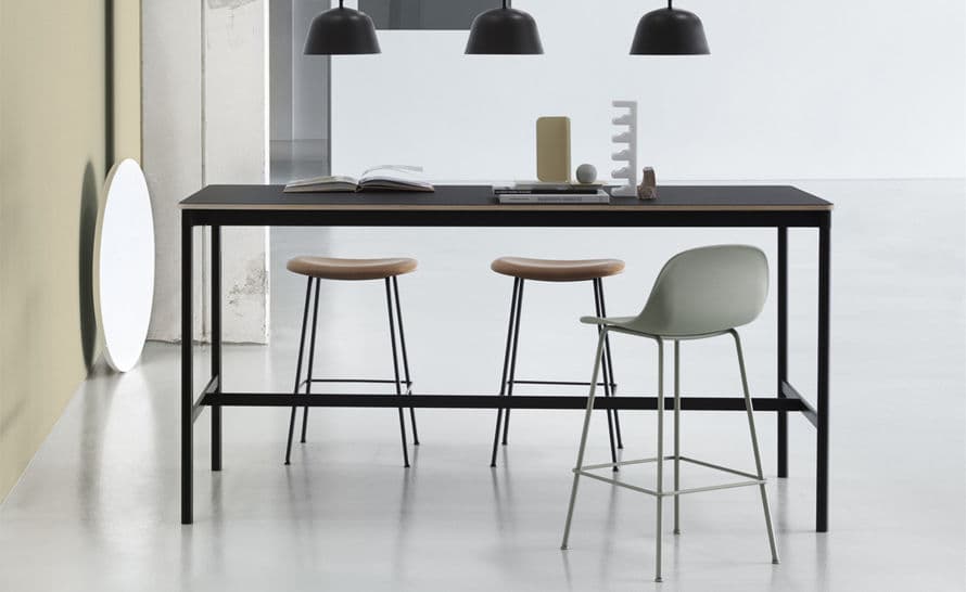 fiber stool with backrest and tube base