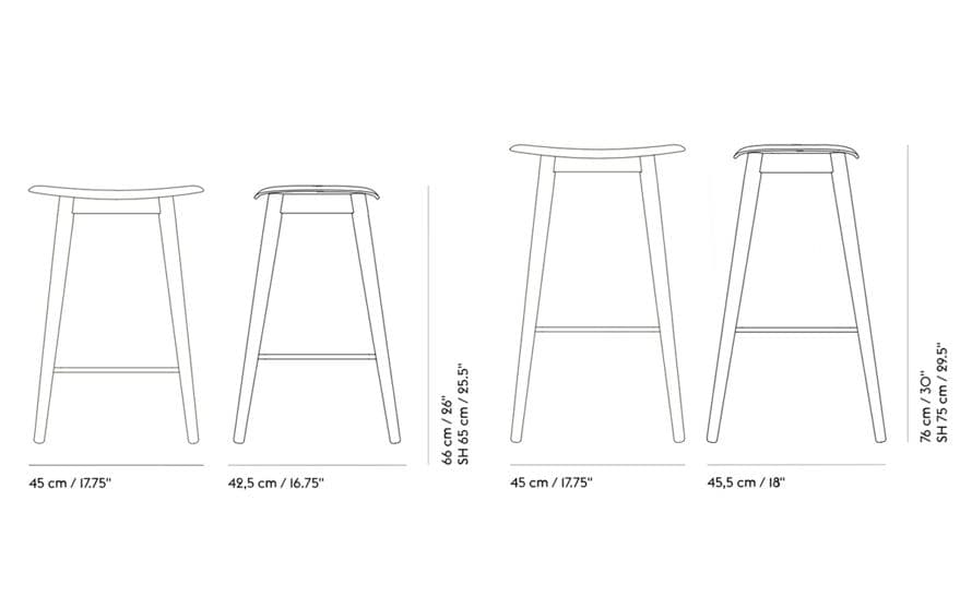 fiber stool with wood base