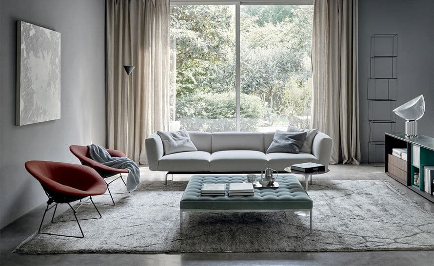 florence knoll relaxed large square bench