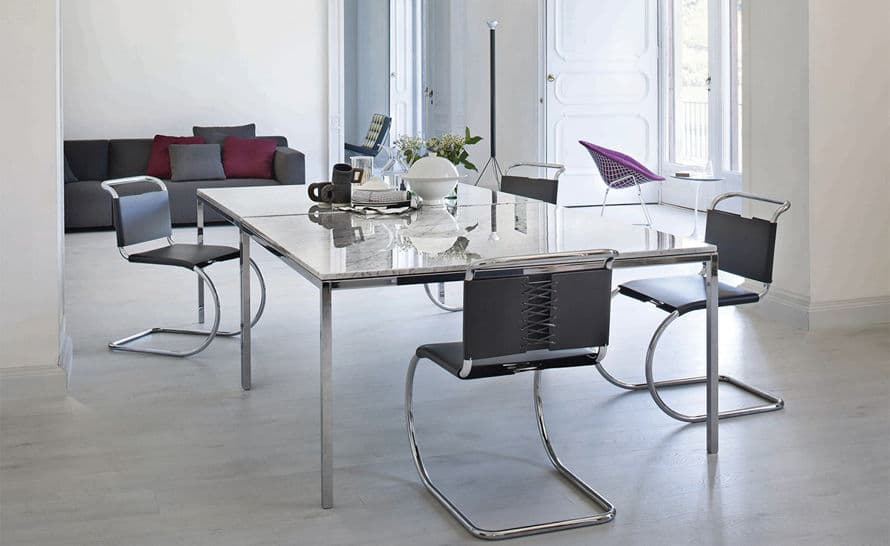 florence knoll square dining table