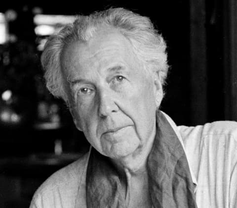A portrait of Frank Lloyd Wright
