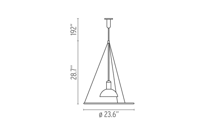 frisbi suspension lamp