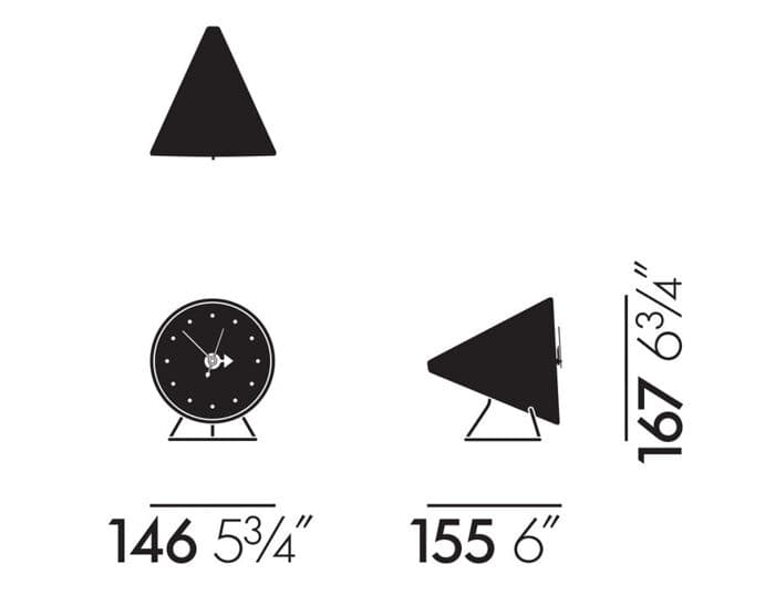 george nelson cone desk clock