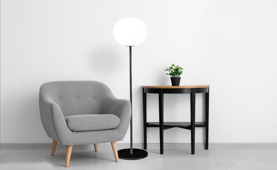 glo ball floor lamp