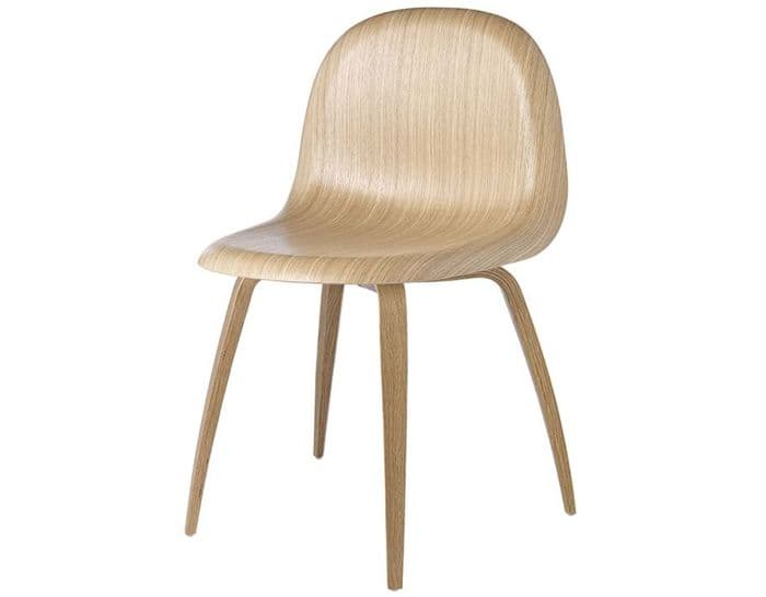 gubi 3d wood dining chair