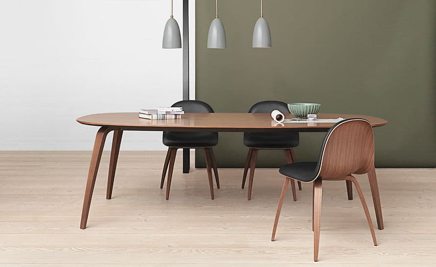 gubi elliptical dining table