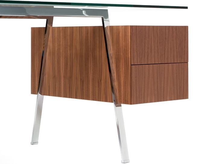 homework 2 desk with glass top