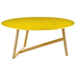klara table with mdf top & beech base