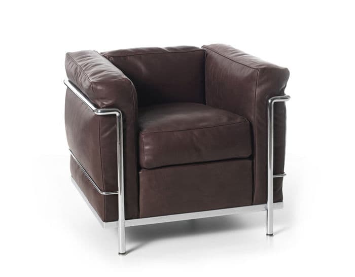 le corbusier lc2 armchair with down cushions