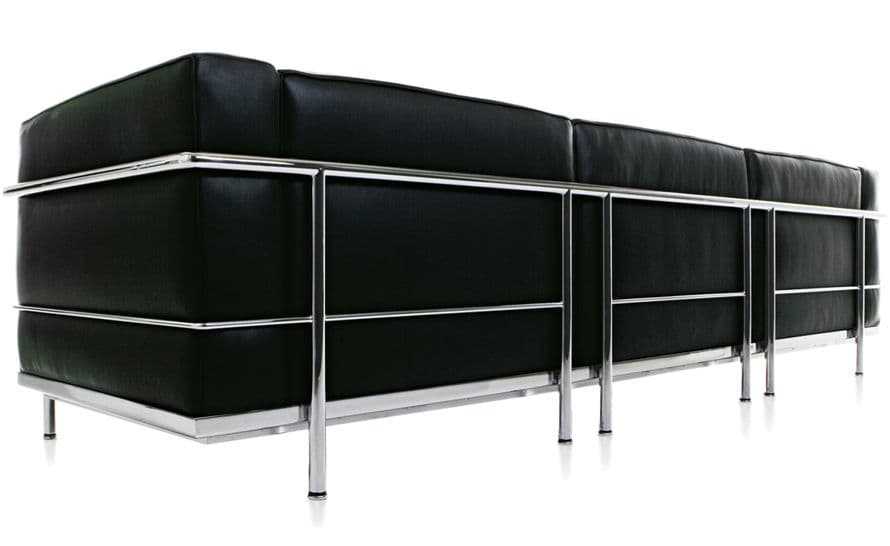 le corbusier lc3 three seat sofa with down cushions