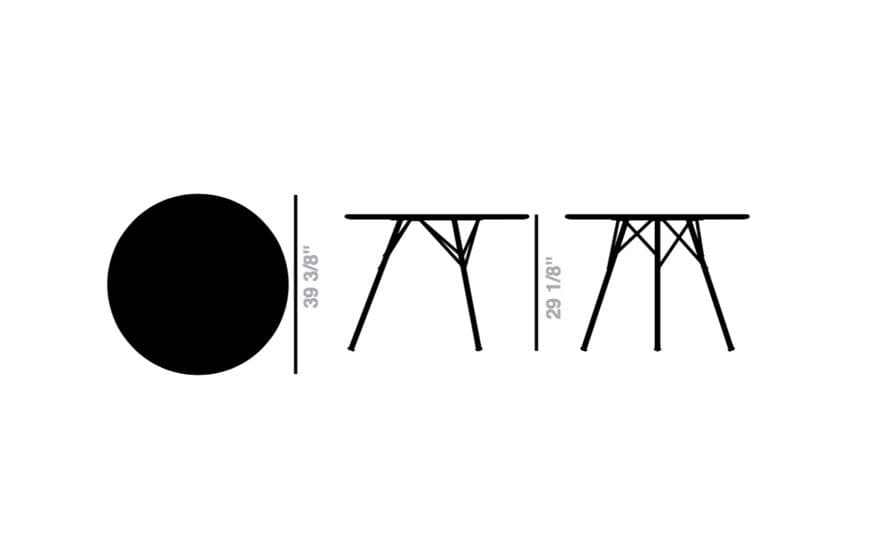 leaf round dining table