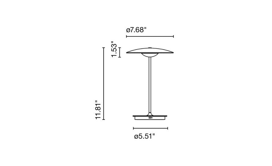 led-ginger 20m table lamp 2 pack