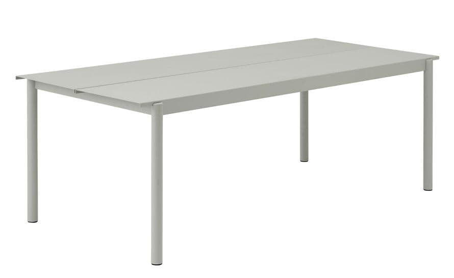 linear steel table