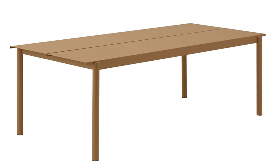 linear steel table