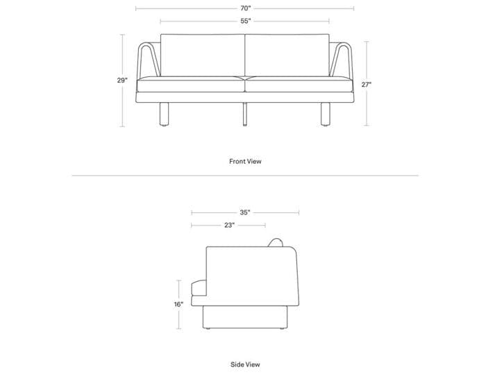 Loophole Outdoor 2 Seat Sofa