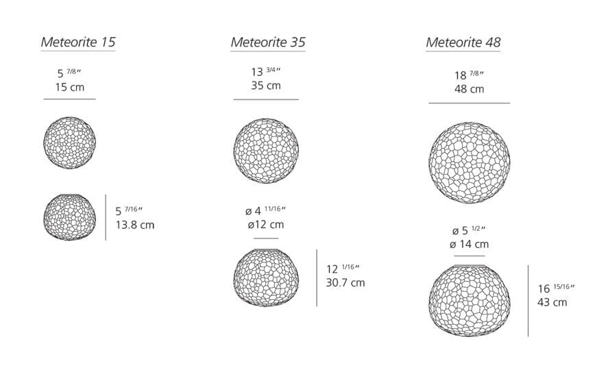 meteorite wall/ceiling light