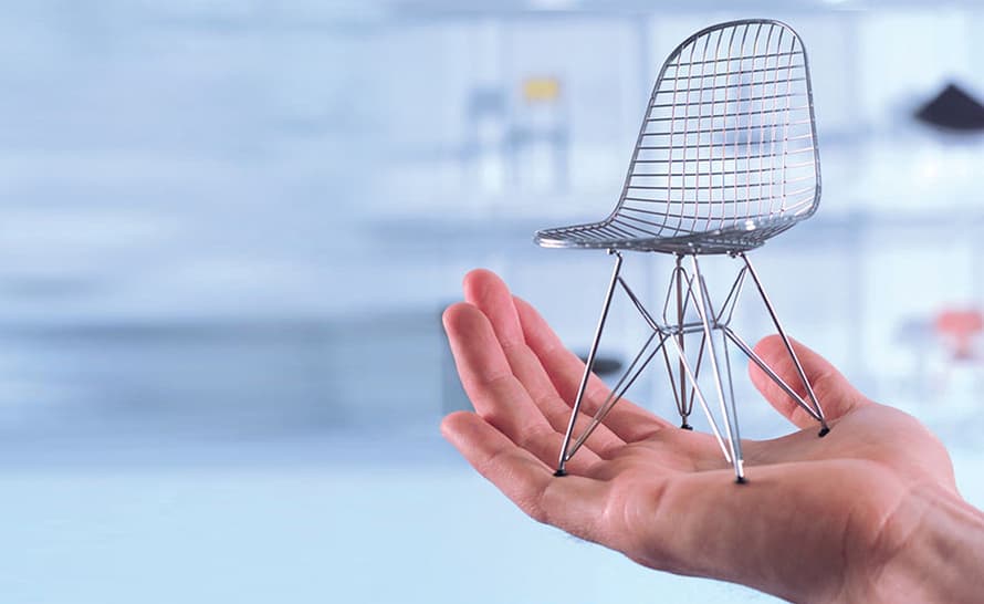 miniature eames dkr wire chair