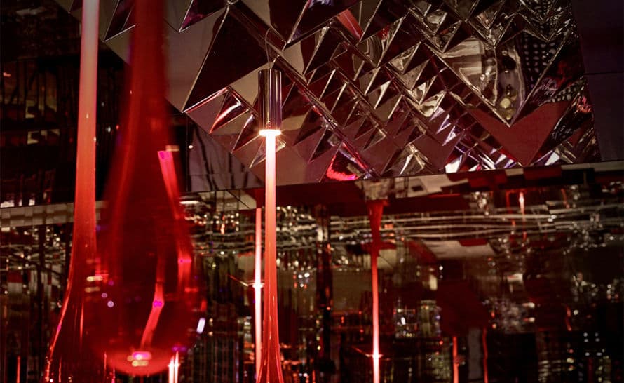 panton mirror sculpture 4 pyramid