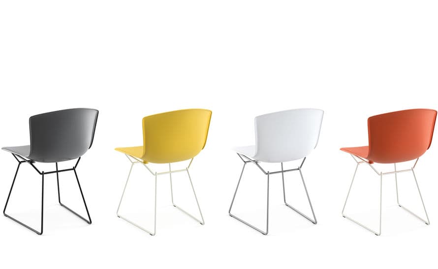 bertoia molded shell side chair