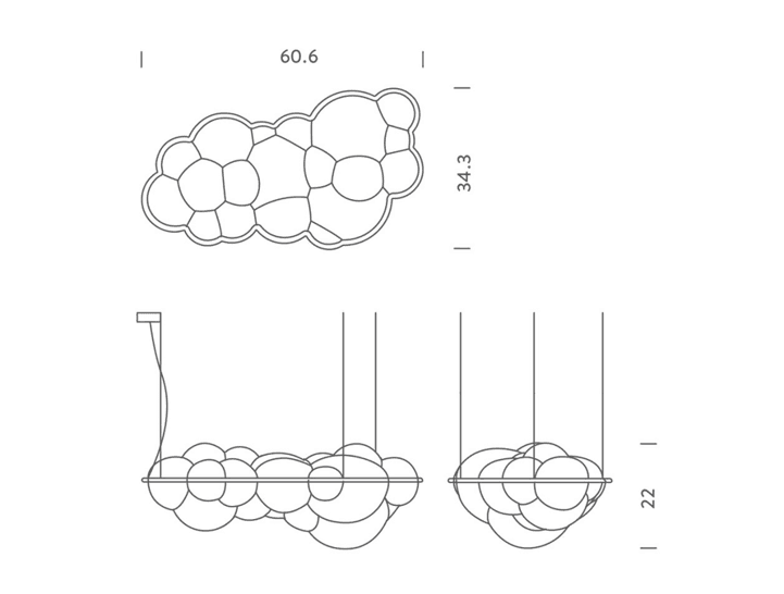 nuvola suspension lamp