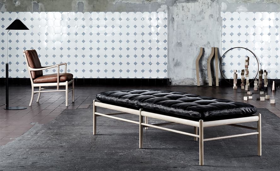 ole wanscher 150 daybed with neck pillow
