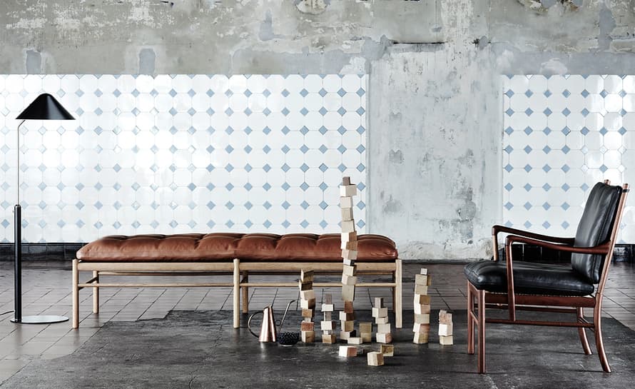ole wanscher 150 daybed with neck pillow