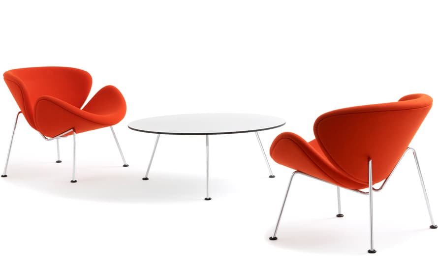 pierre paulin orange slice chair