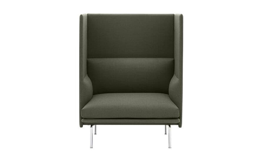 outline highback sofa 1 seater