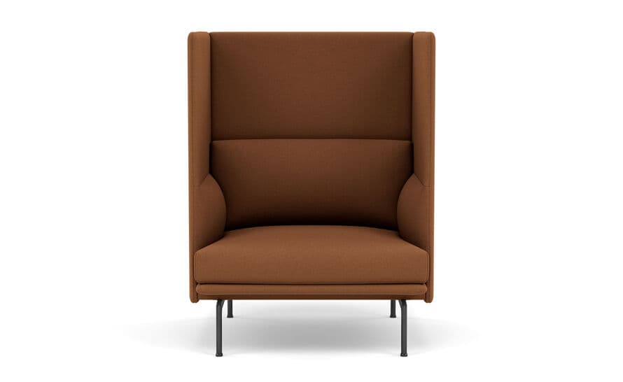 outline highback sofa 1 seater