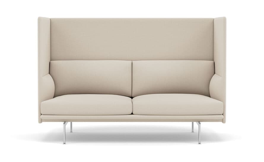 outline highback sofa 2 seater