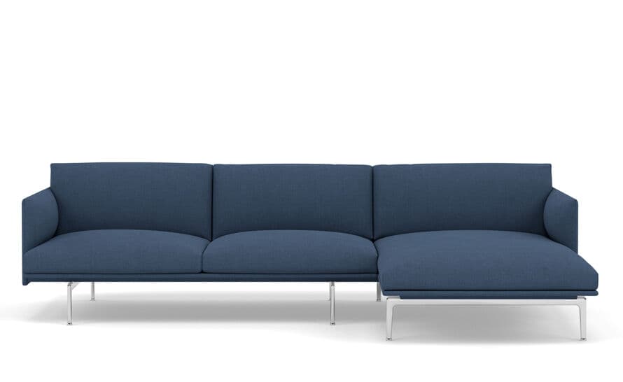 outline sofa with chaise longue