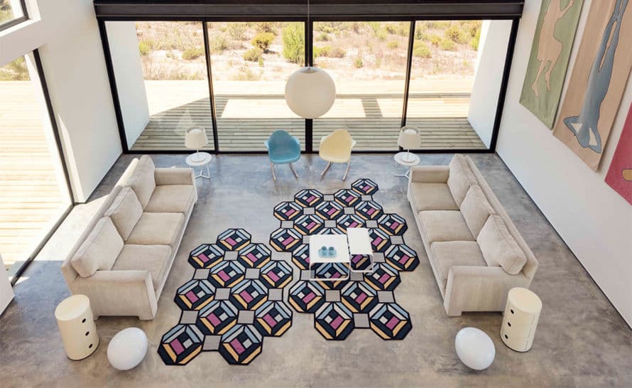 parquet tetragon rug