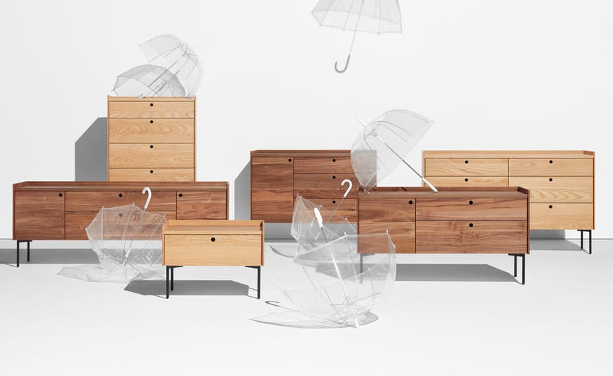 peek 1 door / 3 drawer credenza